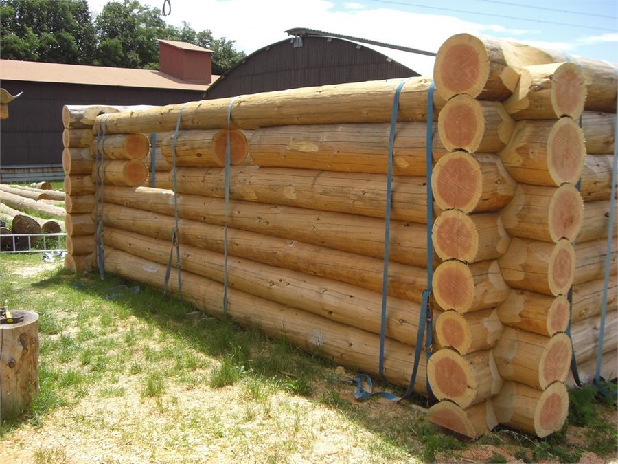 Kit de maison en rondins sanglé, prêt à partir de chez le fabricant